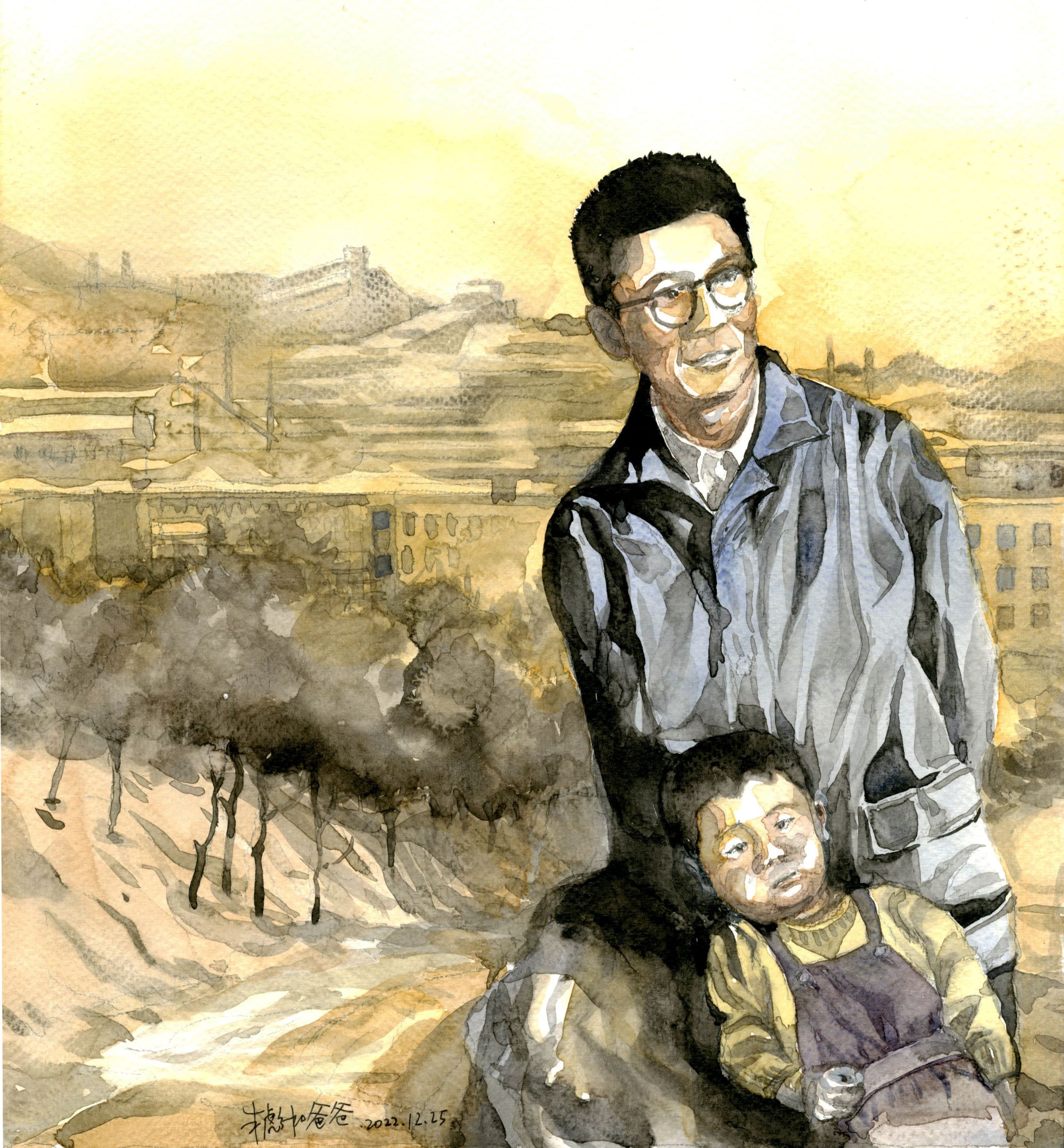 朱彪和爸爸， 2022