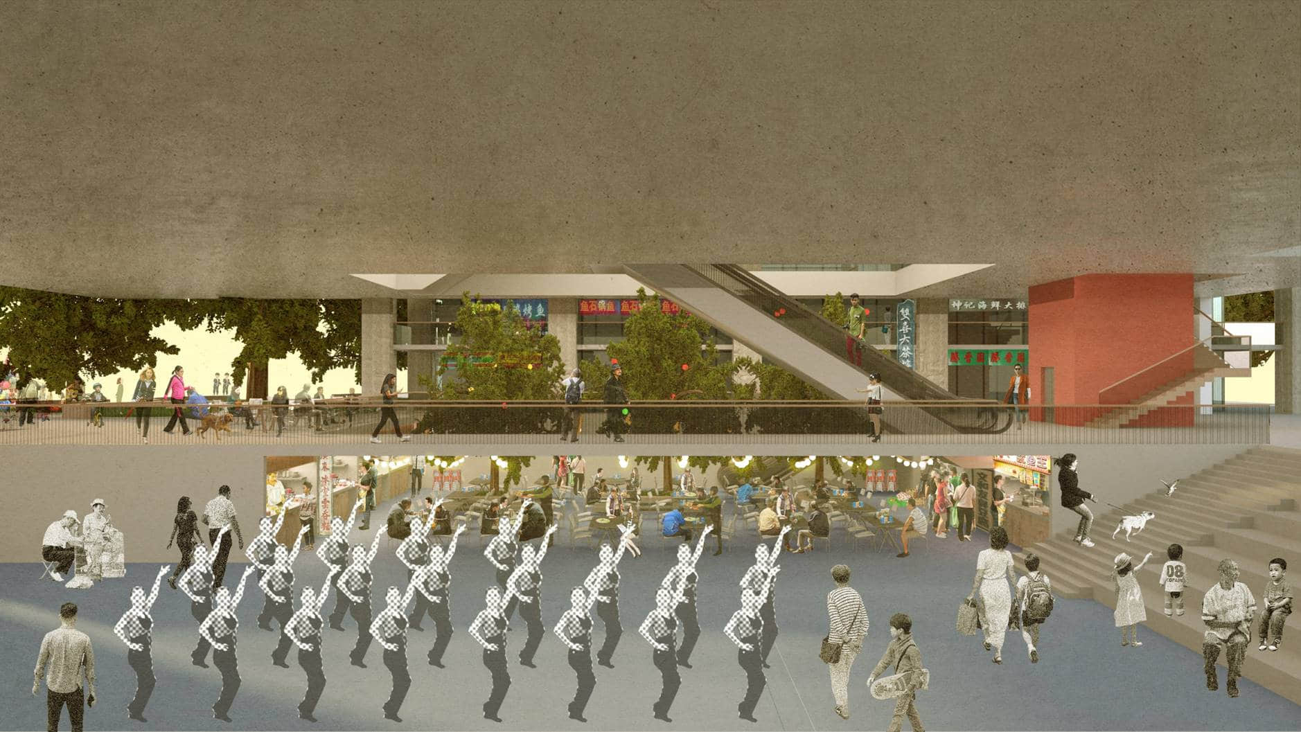 香港市政大厦研究及深圳市政大厦概念设计（朱涛建筑工作室，2020）  ——“深港双城记”：工作室与香港大学中国建筑与城市研究中心长期合作，通过课题研究、学术交流、项目策划和设计实践，推动深港两地的空间文化互动。工作室尤其重视梳理和引介香港的城市管理、公共空间营造和公众服务经验，以协助深圳和粤港澳大湾区的城市发展。