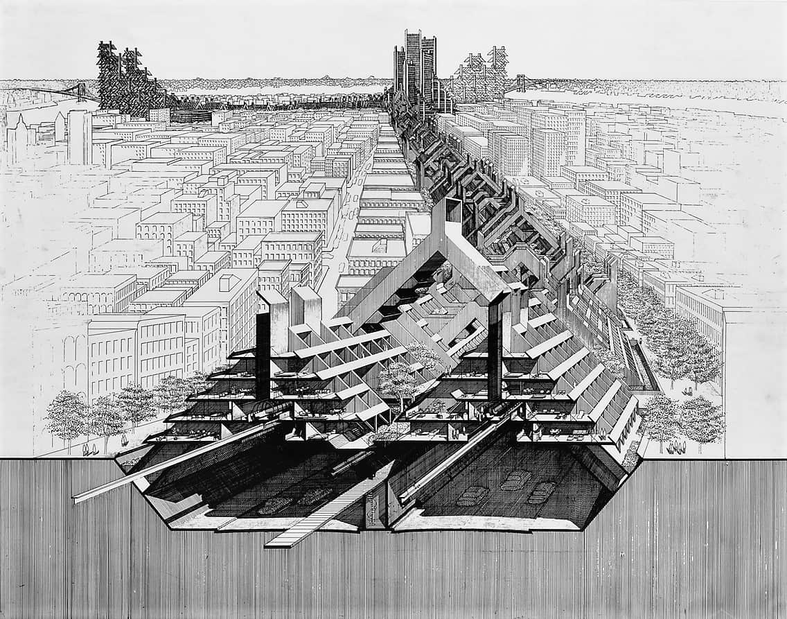 保罗·鲁道夫，下曼哈顿高速公路提案，1970