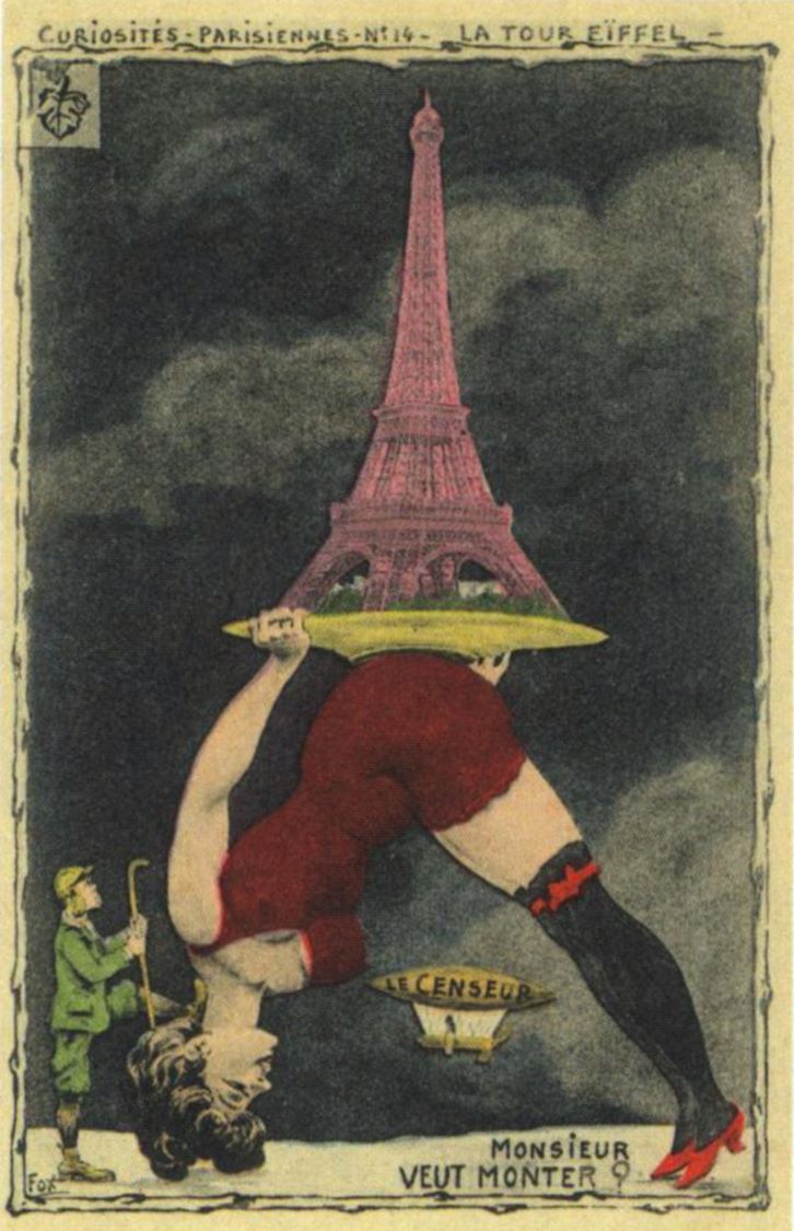 埃菲尔铁塔明信片，来自达利的收藏品 © Fundació Gala-Salvador Dalí