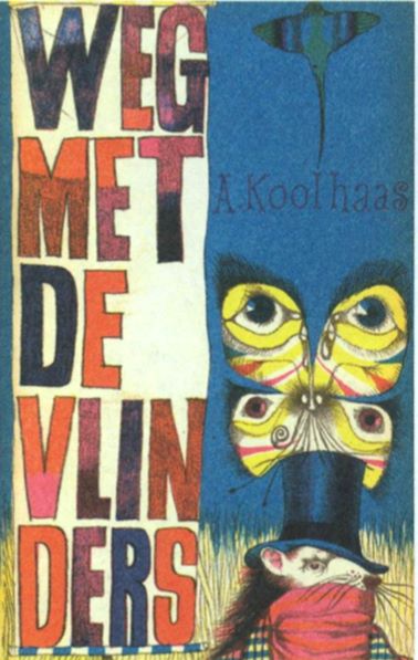 库哈斯父亲Anton Koolhaas的动物小说《Gekke Witte》（1959）和《Weg met de vlinders》（1961）封面图