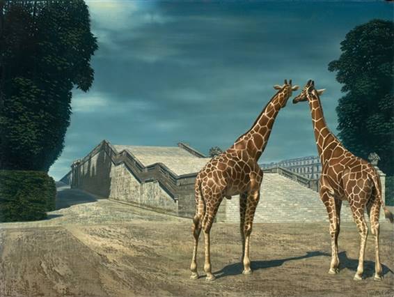 一对长颈鹿（Two Giraffes）, 1956 ©️Carel Willink