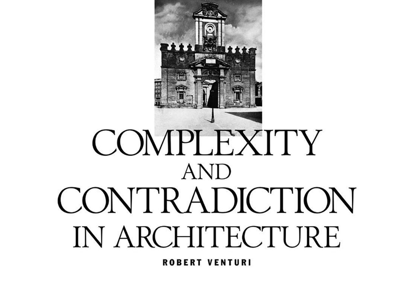 △《建筑的复杂性和矛盾性》的封面